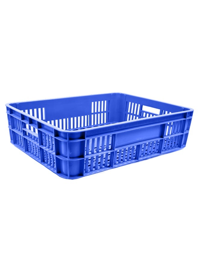 صناعات بلاستيكا ذ.م.م. 53L Bakery Crate Storage Box – Stackable Food Transport Bin with Reinforced Walls, Easy Handling, 590x450x170mm - Image 1
